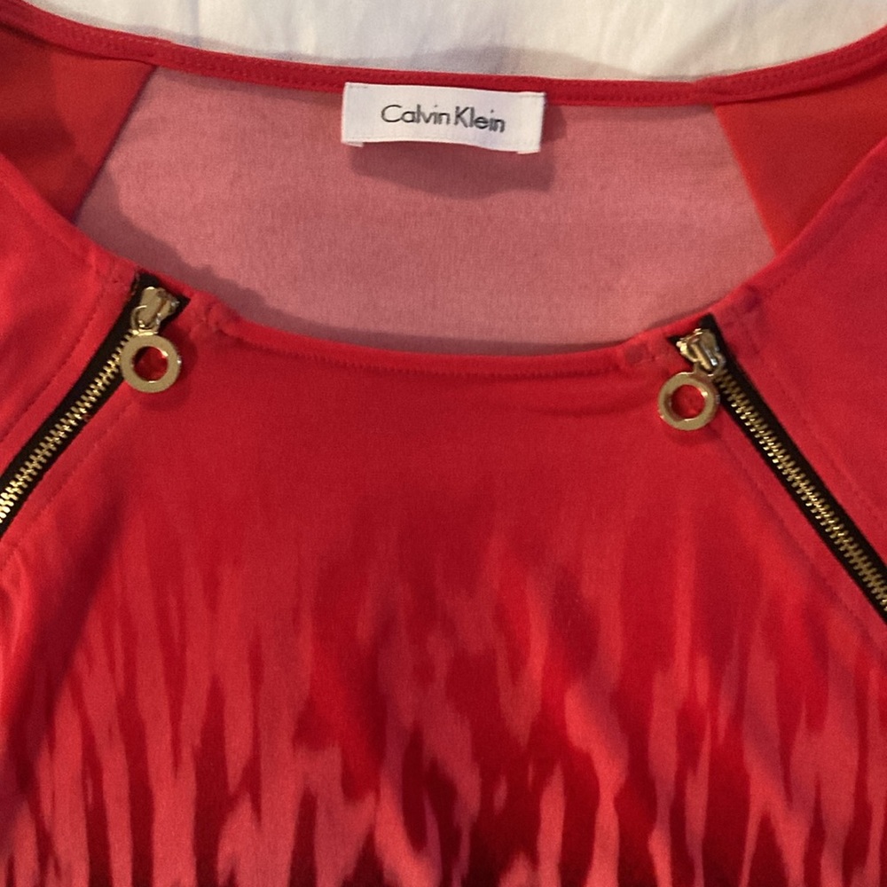 Calvin‎ Klein Ombré Zipper Top size S - Picture 3 of 4